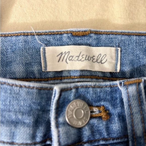 Madewell Cali Demi Boot Cut Jeans size 28 Raw Hem - Picture 3 of 10